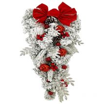 Coocheer - For Windows Guirlande Faux 65cm - Guirlande de Fête Vignes Séchées et Fleurs Artificielles Printemps/Été Guirlande Décorative Porte