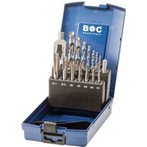 Bohrcraft - Foratura Craft filettatura set di punte per trapano hss-g in ABS-Box egb15 K, M3 – M12, 15 pezzi, 41201330015