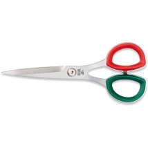 Premana Professional Forbice Lavoro Professionale 7 Pollici, Acciaio Inossidabile, Verde/rosso - Sanelli