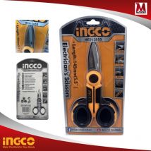 Forbice Elettricista ingco manici isolati lama in acciaio inossidabile da 145 mm