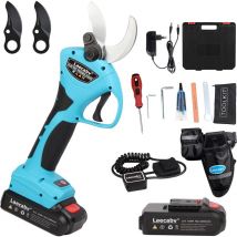 Laecabv - Forbici da potatura elettriche 40mm Professionali Progressivo forbice elettrica potatura con 2 21V/2Ah batteria per Giardinaggio olivo