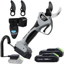 Laecabv - Forbici da potatura elettriche 40mm Professionali Progressivo forbice elettrica potatura con 2 21V/2Ah batteria per Giardinaggio olivo