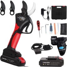 Laecabv - Forbici da potatura elettriche 40mm Professionali Progressivo forbice elettrica potatura con 2 21V/2Ah batteria per Giardinaggio olivo