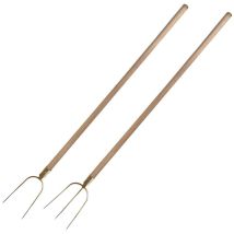 Forca da fieno 'top quality' 3 denti - con manico cm. 140