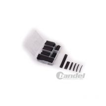 Force homme gaine thermorétractable assortiment, 90 PIÈCES, noir, 88152