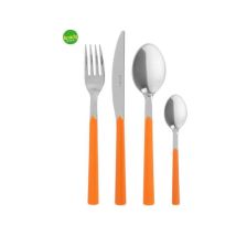 Forchetta Da Tavola Fast Eme Posateria Colore Arancio/cromo 20 Cm