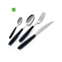 Forchetta Light Eme Posateria Colore Nero/cromo 19 Cm