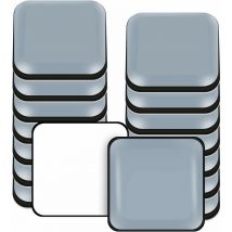 16 Pièces Patins en Téflon pour Meubles Adhésifs 40mm Patin Glisseur Carrés pour Chaise Canapé Table Fauteuil - Forehill