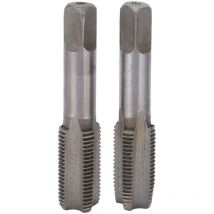 2Pcs Taraud à Flûte Droite Taraud à Flûte à Main Métrique en Acier Haute Vitesse Outil de Taraudage à Vis Standard M14x1.5 - Forehill