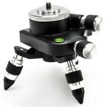 Forehill - Adaptateur de Niveau Laser, Trépied Support en Alliage D'aluminium, Filetage 1/4" et 5/8'' pour la Plupart des Niveaux Lasers, Base