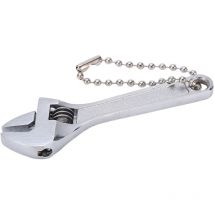 Forehill - Clé porte-clés en acier galvanisé réglable portable professionnel haute dureté mini clé pour maison industrielle 2,5 pouces/6,35 cm