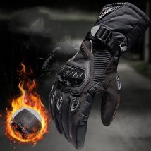 Gants de moto imperméables chauds épaissis noir m - Forehill