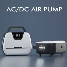 Forehill - Gonfleur de pneu de voiture 230V 12V 150PSI ac dc double alimentation, mini compresseur d'air numérique pour vélo moto boule avec lumière