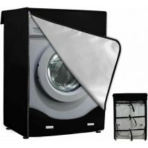 Forehill - Housse de protection pour machine à laver à chargement par l'avant,Imperméable, Résistante à la poussière XL,60x64x85CM,Noir