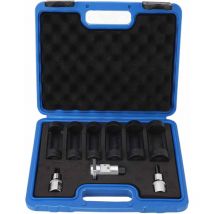 Jeu de douilles pour écrous de jambe de force avec entraînement à 12 points, retrait facile, 16 mm, 18 mm, 19 mm, 21 mm, 22 mm, 24 mm, ajustement