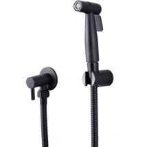 Forehill - Kit de Lance wc en Acier Inoxydable 304 sans Perforation Buse d'Appoint Chasse d'Eau wc Pulvérisateur de Bidet à Main avec Tuyau et Valve