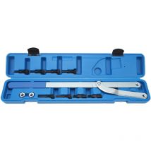 Forehill - Kit d'outils de démontage de clé de support d'embrayage de ventilateur de poulie d'extracteur d'arbre à cames universel 11 pièces