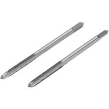 Lot de 2 tarauds métriques pour machine en acier rapide, 3 cannelures droites, outil de taraudage pour filetage de vis M3 x 0,5 - Forehill
