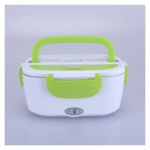 Lunch Box Chauffante Électrique 2 en 1 pour Voiture/Camion et Bureau 220V & 12V 40W, Gamelle Chauffante Acier Inoxydable 1.5L Sans couteau ni