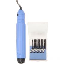 Forehill - Outil d'ébavurage avec 10 lames pour éliminer les bavures de bord pour tuyaux en cuivre et pvc Impression 3D Résine Art Métal NB1100