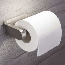 Forehill - Porte Papier Toilette Auto-adhésif de sans Forage Support de Papier Mural Titulaire de Papier,Porte Rouleau Papier wc en Acier Inox