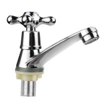 Robinet Salle de Bain Robinet Lavabo Eau Froide Mitigeur Lavabo Moderne Robinet, Conception à Poignée Croisée pour Maison Salle Bain Lavabo Bassin la