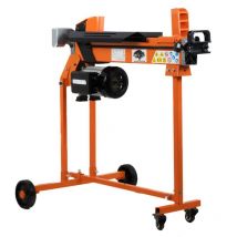 Forest Master - FM10TW-7-TC 7 Ton Heavy Duty Duocut Electric Log Splitter with Trolley, Work Bench & Guard