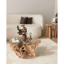 Forest - Table basse en teck massif 110 cm