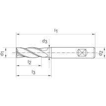 Guhring - Foret 6527L vhm Alu 20mm z 4 hb