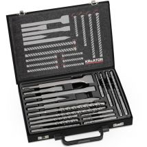 Foret et burin sds + en mallette de 17 éléments