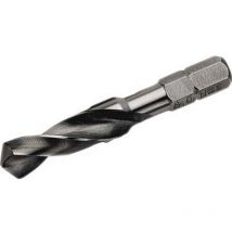 Foret hélicoïdal á queue hexagonale 1/4'', ø nominal : 6,00 mm, Long. hélice 26 mm, Long. totale 50 mm