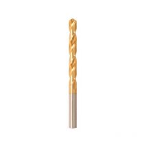 Foret hélicoïdal avec queue cylindrique, en acier à coupe rapide, type n, din 338, surface avec revêtement TiN, ø h8 : 10,50 mm, Long. totale 133 mm