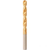 Foret hélicoïdal avec queue cylindrique, en acier à coupe rapide, type n, din 338, surface avec revêtement TiN, ø h8 : 8,90 mm, Long. totale 125 mm