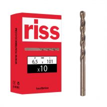 10 Foret hss cobalt 5% 6.5mm vrac Riss