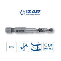 Foret hss queue hexagonale 6 pans DINE6.3 Izar de 2 à 8mm 2.00 mm