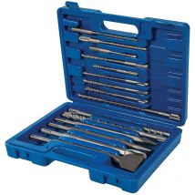Forets et burins sds plus maçonnerie beton pierre - coffret 15 pieces