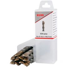 Forets marteaux Ruko sds boîte de 10 pc 5.0 x 160 x 100 mm