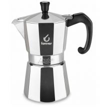 Forever - Espressokocher Miss Moka Prestige Induktion 12 Tassen Aluminium