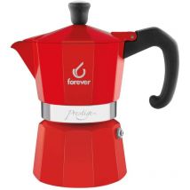 Forever - Espressokocher Miss Moka Prestige La Rossa 6 Tassen rot