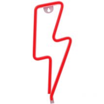 Cofi 1453 - Forever Light Neon led Decorazione,USB, segno luminoso, illuminazione, per soggiorno, Festa, Camera da letto (Fulmine)