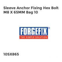 Forgefix - Sleeve Anchor Fixing Hex Bolt M8 x 65mm Bag 10 FORSX865M