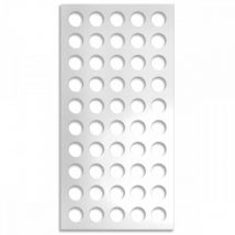 Signorbit - fori-medi - Pannello in pvc traforato - Parasole - Colore: bianco - Misura: 98x198 cm