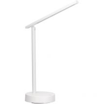 Forlight - Archie Lámpara Flexo de Escritorio led con Batería Intensidad Regulable con Luz Neutra 4000K. Flexo de Aluminio Blanco
