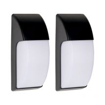 Forlight - area (2uds) Applique Extérieure IP65 E27 15W Noir 1263Lm - Noir