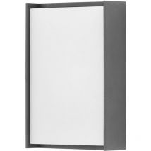Forlight Block LED Outdoor Flush Wall Lamp Antracita, Opal, Neutral-White 4000K, IP65