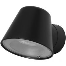 Forlight - Cone - Aplique de Pared Exterior de 1 Foco Orientable GU10 con IP54 de Color Negro