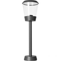 Elaine 1 m di faro da giardino per lampadina E27 con IP54 per esterno urbano grigio - Forlight