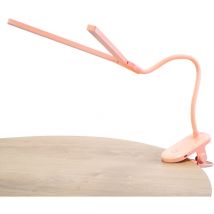 Forlight - Joy Lámpara de escritorio led portatil. Cambio de intensidad y temperatura. Brazo flexible y ángulo variable. Rosa.