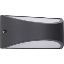 Forlight - Kapa - Applique Murale led Up Down Gris Urbain IP54 8.7W 4000K 444lm