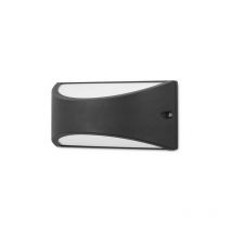 Kapa - Außen led Flush Up & Down Wandleuchte Urban Grey 945lm 3000K IP54 - Forlight